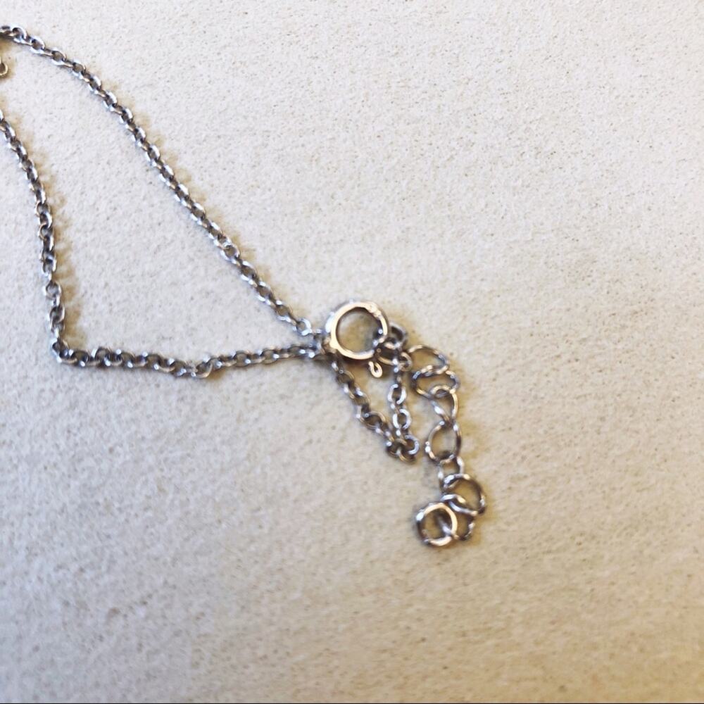 Sterling Silver Multi Crystals Flowers Necklace - Picture 6 of 10